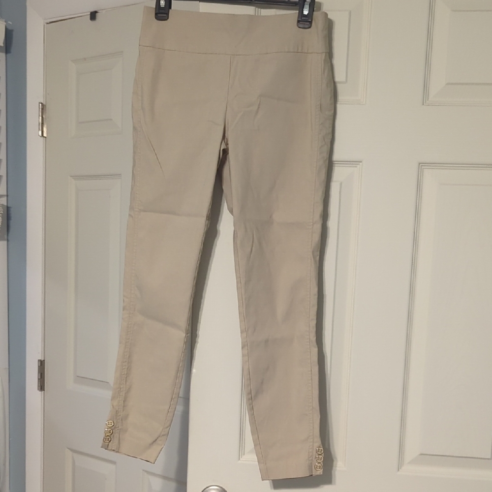New York & Company Beige Ankle Pants